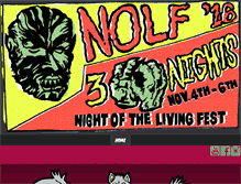 Tablet Screenshot of nightofthelivingfest.com